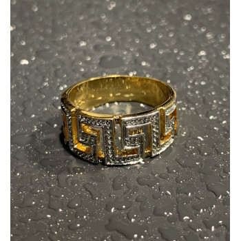 Sky Jewelry Серебряное кольцо в позолоте с бриллиантами  Откровение