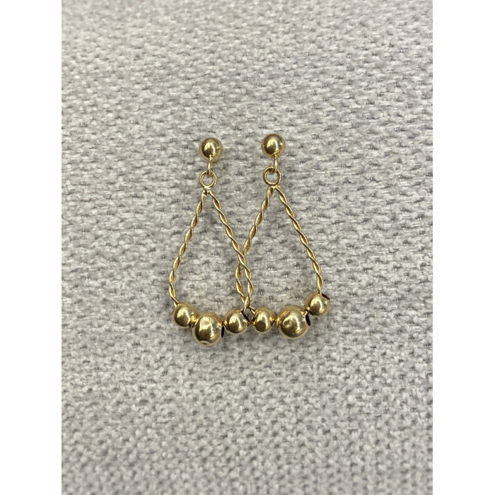 Sky Jewelry Золотые серьги Совершенство