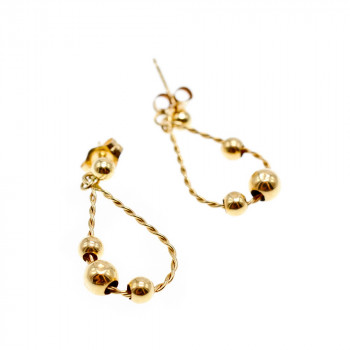 Sky Jewelry Золотые серьги Совершенство