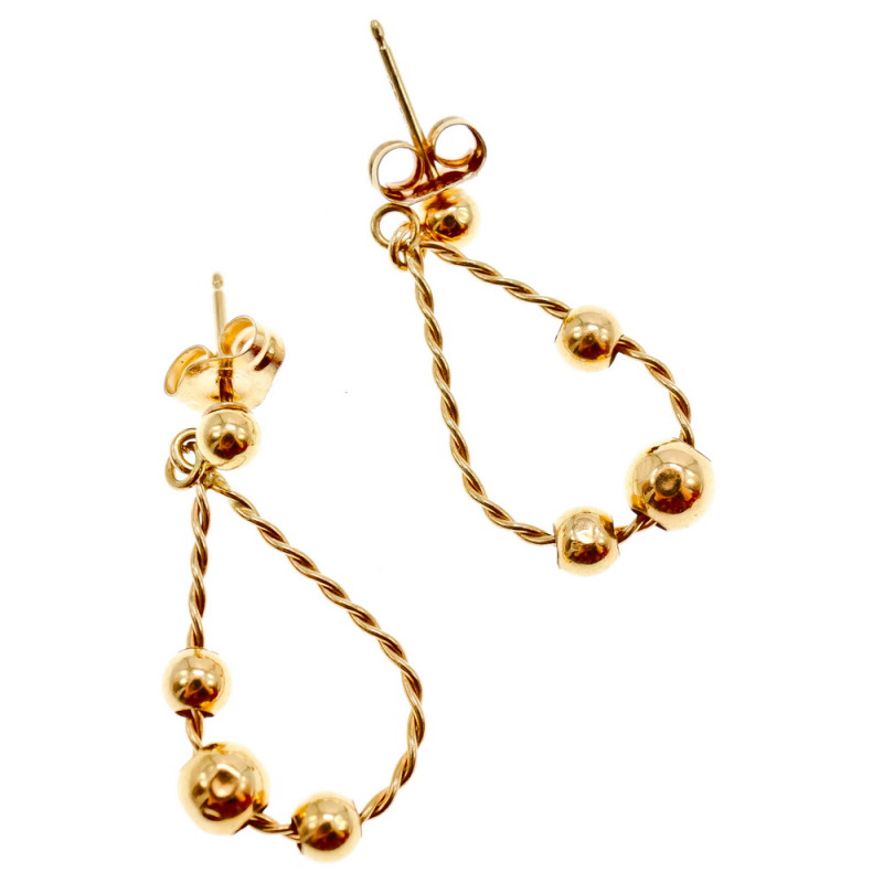 Sky Jewelry Золотые серьги Совершенство