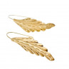 Sky Jewelry Золотые серьги Листва