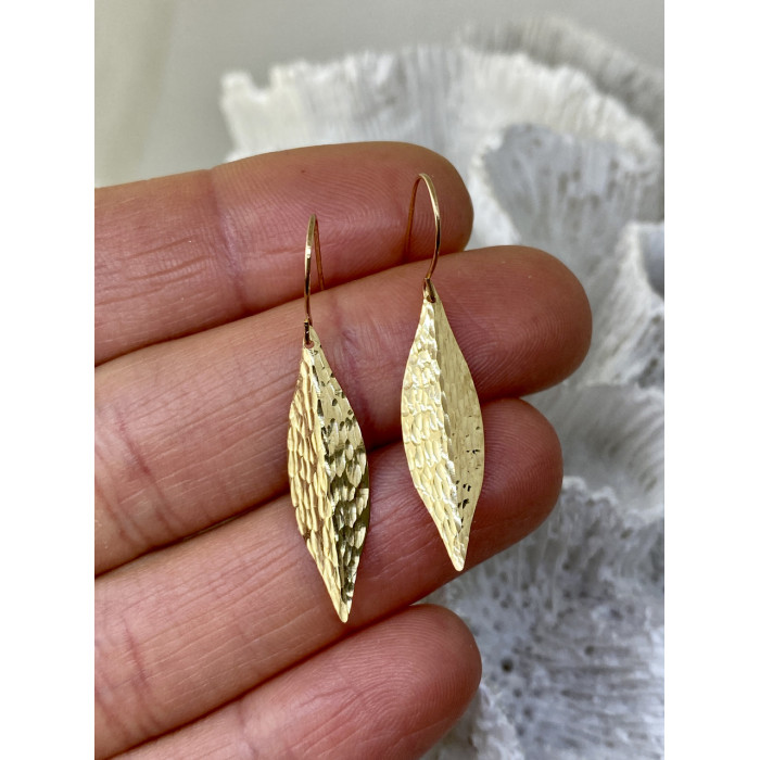 Sky Jewelry Золотые серьги   Осеннее настроение