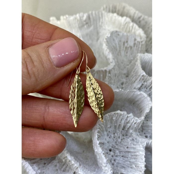 Sky Jewelry Золотые серьги   Осеннее настроение