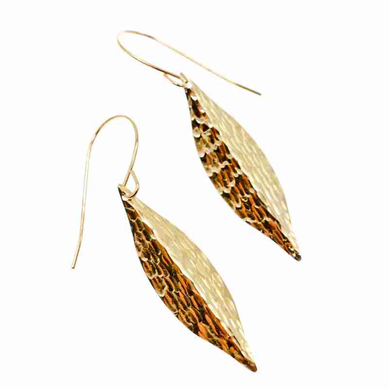 Sky Jewelry Золотые серьги   Осеннее настроение