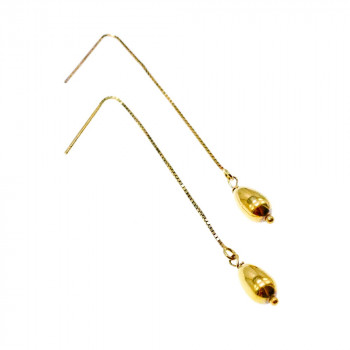 Sky Jewelry Серебряные серьги-протяжки (продевки) в позолоте