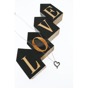 Sky Jewelry Золотая цепочка с кулоном белые и черные бриллианты   Сердце