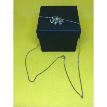 Sky Jewelry Серебряная цепочка с кулоном-слоник