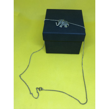 Sky Jewelry Серебряная цепочка с кулоном-слоник