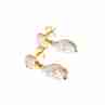 Sky Jewelry Золотые серьги с фианитами Маленькая Радость 