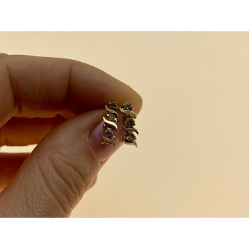 Sky Jewelry Золотые серьги с сапфиром  Мелодия 