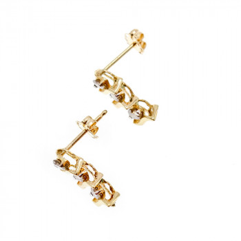 Sky Jewelry Золотые серьги с сапфиром  Мелодия 