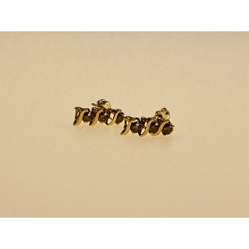 Sky Jewelry Золотые серьги с сапфиром  Мелодия 