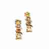 Sky Jewelry Золотые серьги с сапфиром  Мелодия 