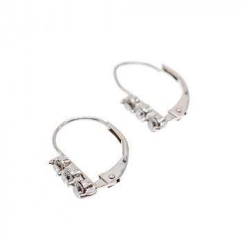 Sky Jewelry Золотые серьги с бриллиантами Минимализм 