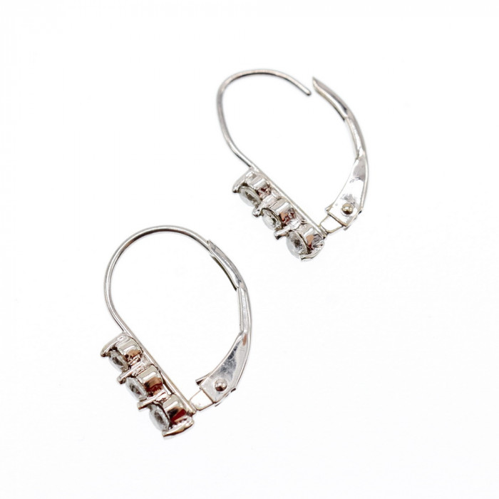 Sky Jewelry Золотые серьги с бриллиантами Минимализм 