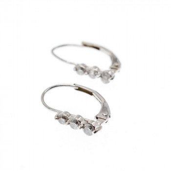 Sky Jewelry Золотые серьги с бриллиантами Минимализм 