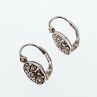 Sky Jewelry Винтажные серебряные серьги с фианитами  Ажур