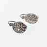 Sky Jewelry Винтажные серебряные серьги с фианитами  Ажур