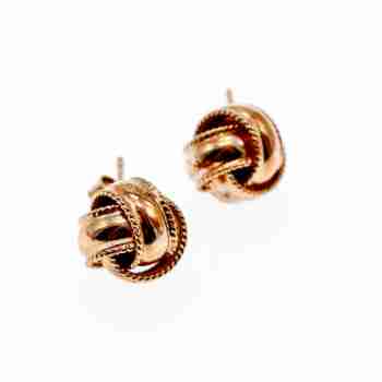 Sky Jewelry Серебряные серьги в медной позолоте  Утонченность