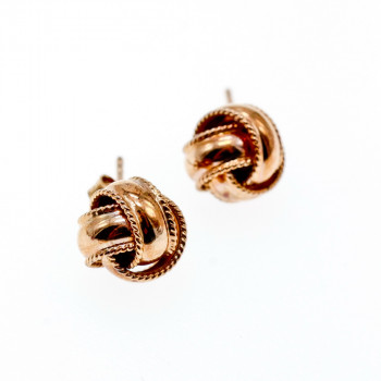 Sky Jewelry Серебряные серьги в медной позолоте  Утонченность