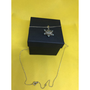 Sky Jewelry Цепочка с кулоном (камень голубая шпинель)