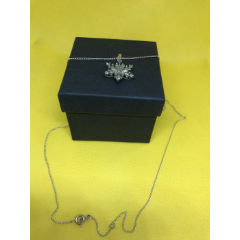 Sky Jewelry Цепочка с кулоном (камень голубая шпинель)