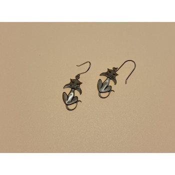 Sky Jewelry Серебряные серьги Кот