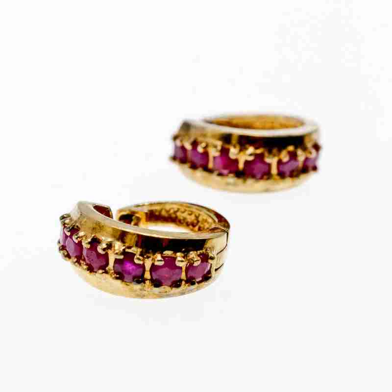 Sky Jewelry Серебряные серьги в позолоте с розовой шпинелью