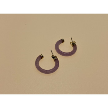 Sky Jewelry Винтажные серебряные серьги с турмалином   Лиловая радость