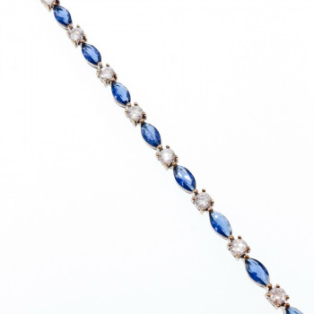 Sky Jewelry Серебряный браслет со шпинелью и фианитами  Сладость