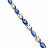 Sky Jewelry Серебряный браслет со шпинелью и фианитами  Сладость