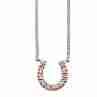 Sky Jewelry Серебряная цепочка с кулоном с фианитами  Подкова