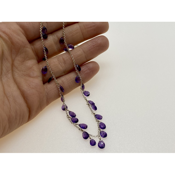 Sky Jewelry Серебряное ожерелье с ювелирным стеклом  Фантастика