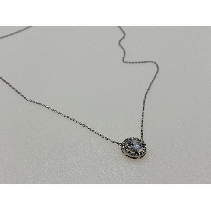 Sky Jewelry Серебряное ожерелье с фианитом  Воображение