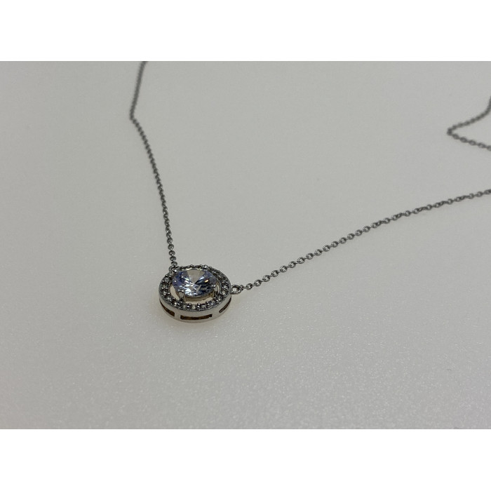 Sky Jewelry Серебряное ожерелье с фианитом  Воображение