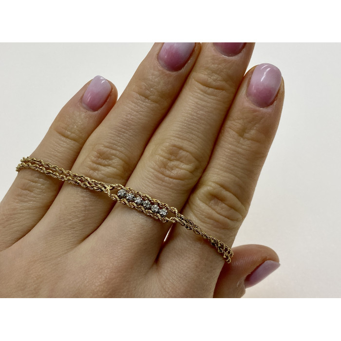 Sky Jewelry Золотой браслет бриллианты с интересной застежкой