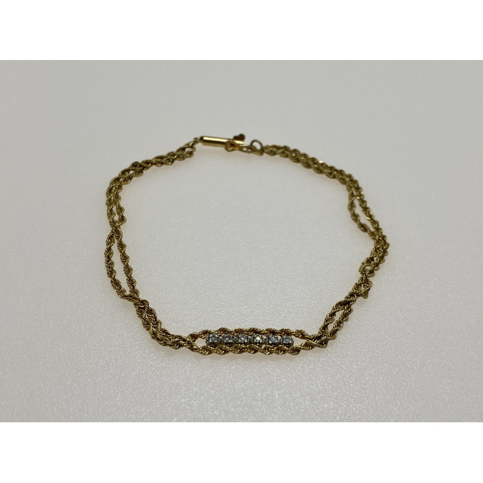 Sky Jewelry Золотой браслет бриллианты с интересной застежкой