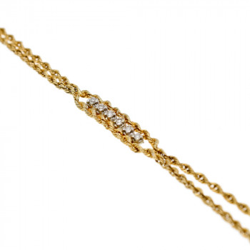 Sky Jewelry Золотой браслет бриллианты с интересной застежкой