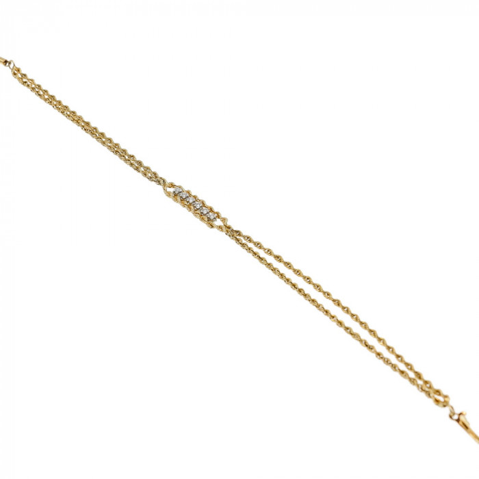 Sky Jewelry Золотой браслет бриллианты с интересной застежкой