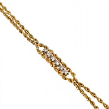 Sky Jewelry Золотой браслет бриллианты с интересной застежкой