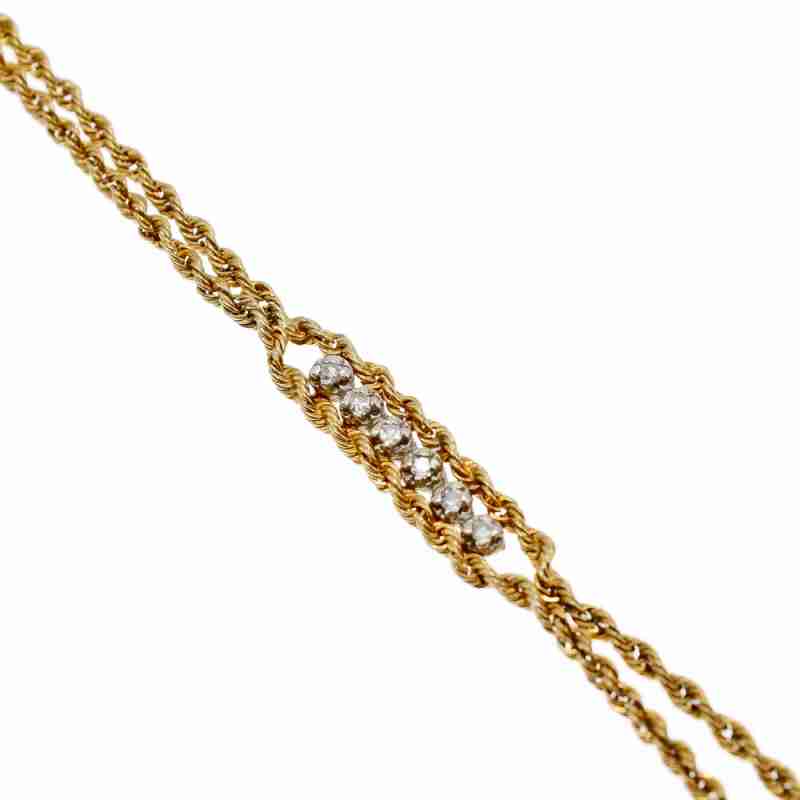 Sky Jewelry Золотой браслет бриллианты с интересной застежкой
