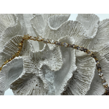 Sky Jewelry Серебряный браслет в позолоте с аквамарином Нежность