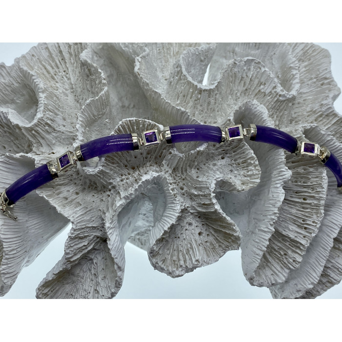 Sky Jewelry Серебряный браслет с турмалином  Обворожительно