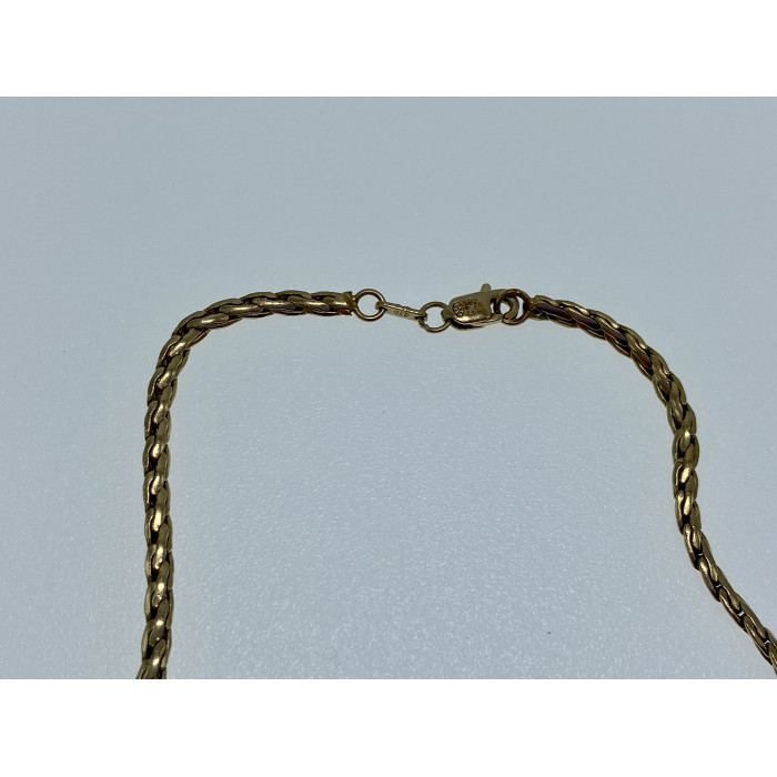 Sky Jewelry Серебряное ожерелье в позолоте с бриллиантами  Королева