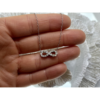 Sky Jewelry Серебряное ожерелье  Бесконечность