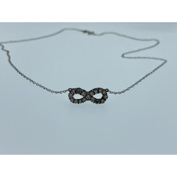 Sky Jewelry Серебряное ожерелье  Бесконечность