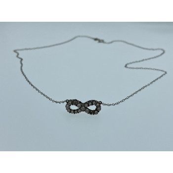 Sky Jewelry Серебряное ожерелье  Бесконечность