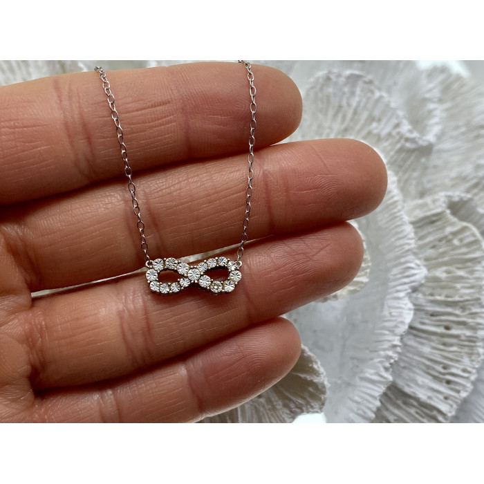 Sky Jewelry Серебряное ожерелье  Бесконечность