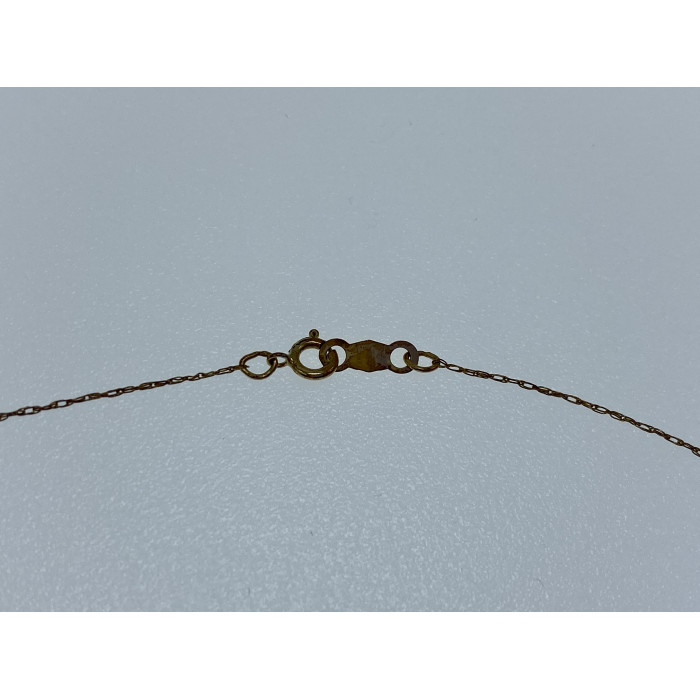 Sky Jewelry Золотая цепочка с кулоном аметист и бриллиант  Сердце