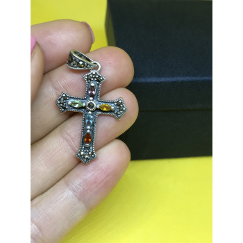 Sky Jewelry Крестик черненое серебро 925 проба